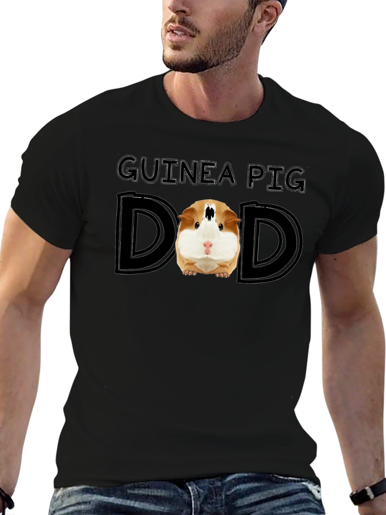 Guinea Pig Dad Graphic T-Shirt