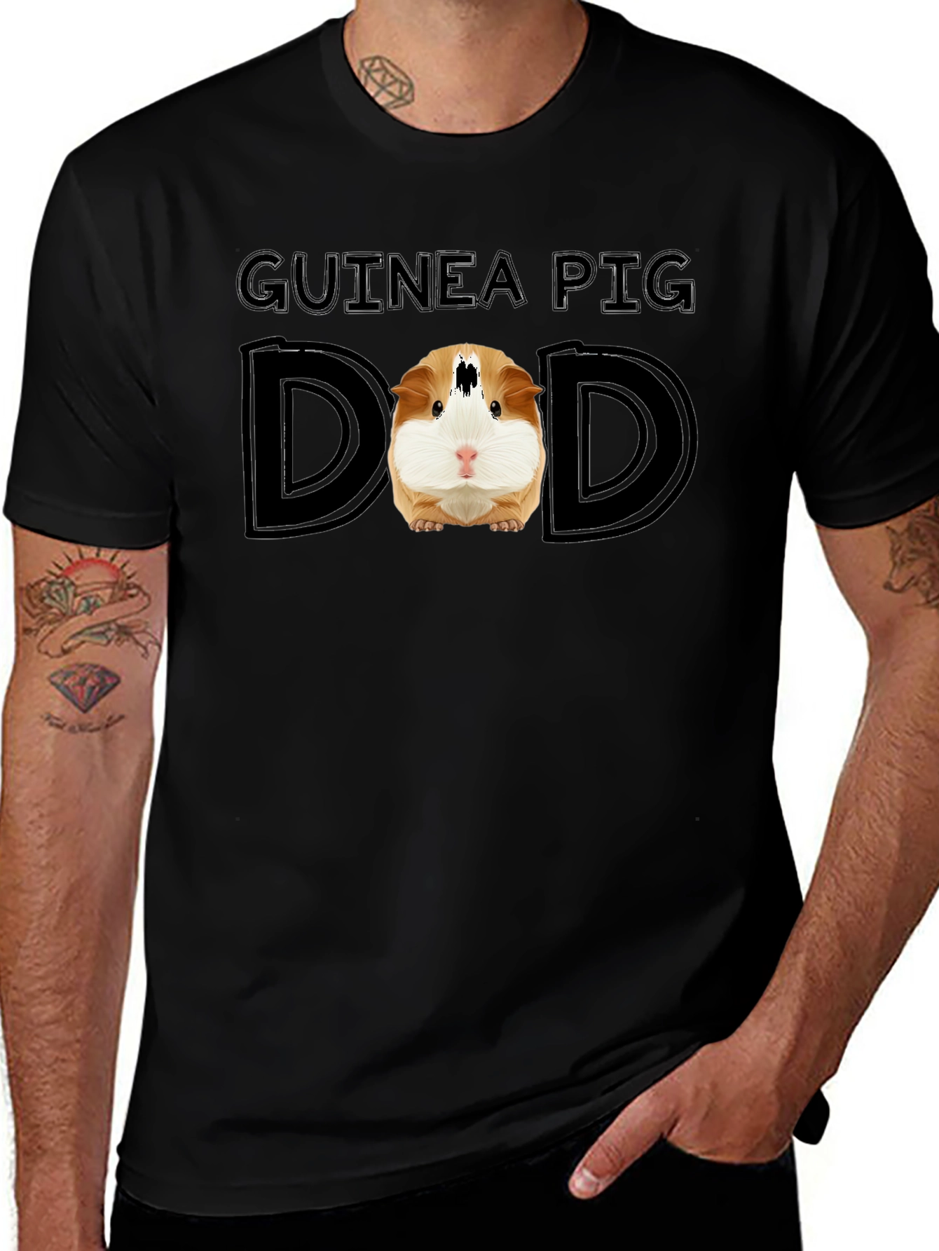 Guinea Pig Dad Graphic T-Shirt