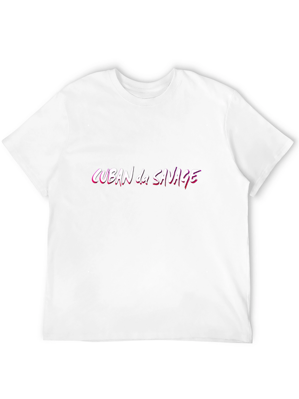 Cuban da Savage Graphic Tee - Stylish Black T-Shirt