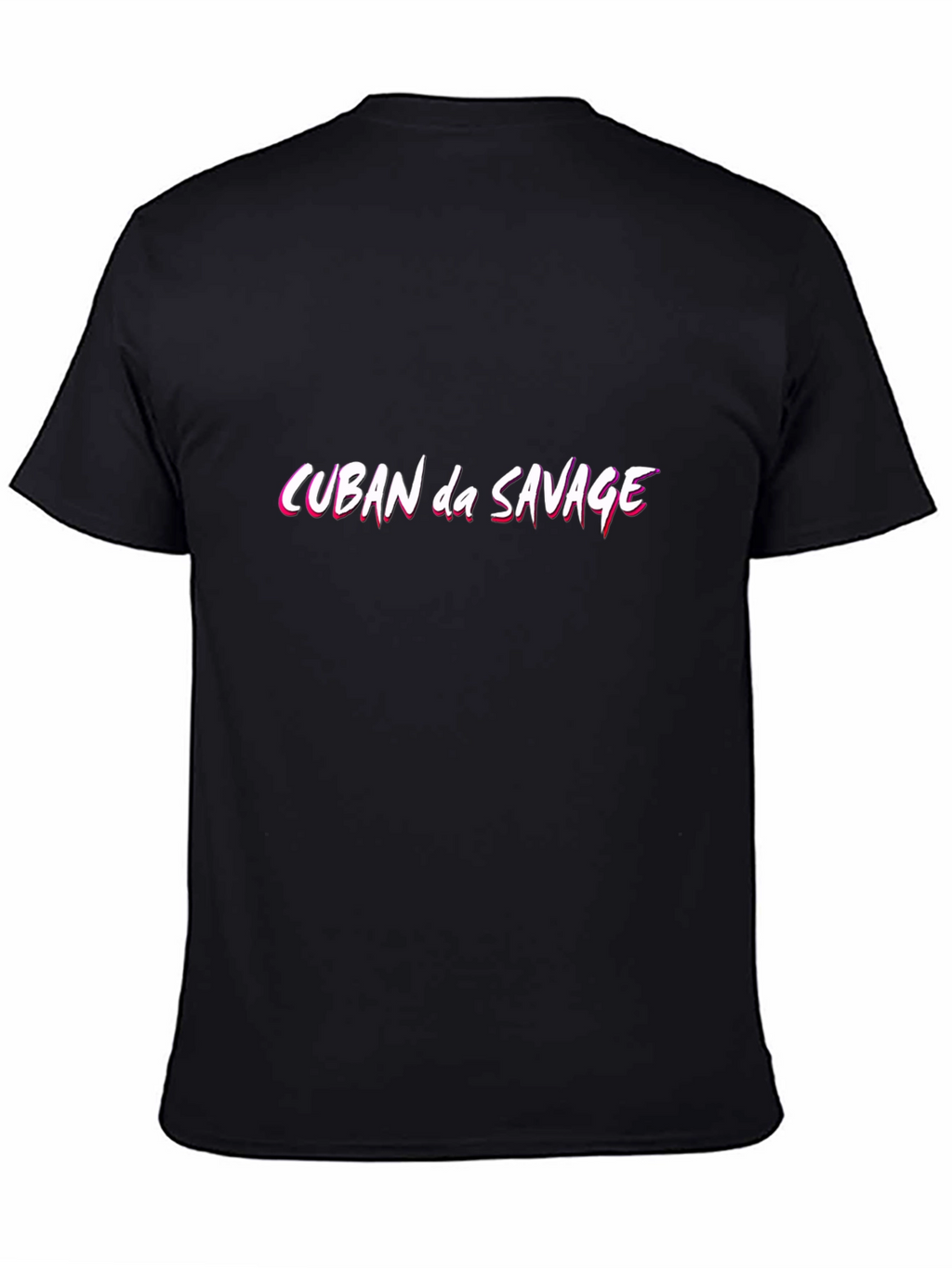 Cuban da Savage Graphic Tee - Stylish Black T-Shirt
