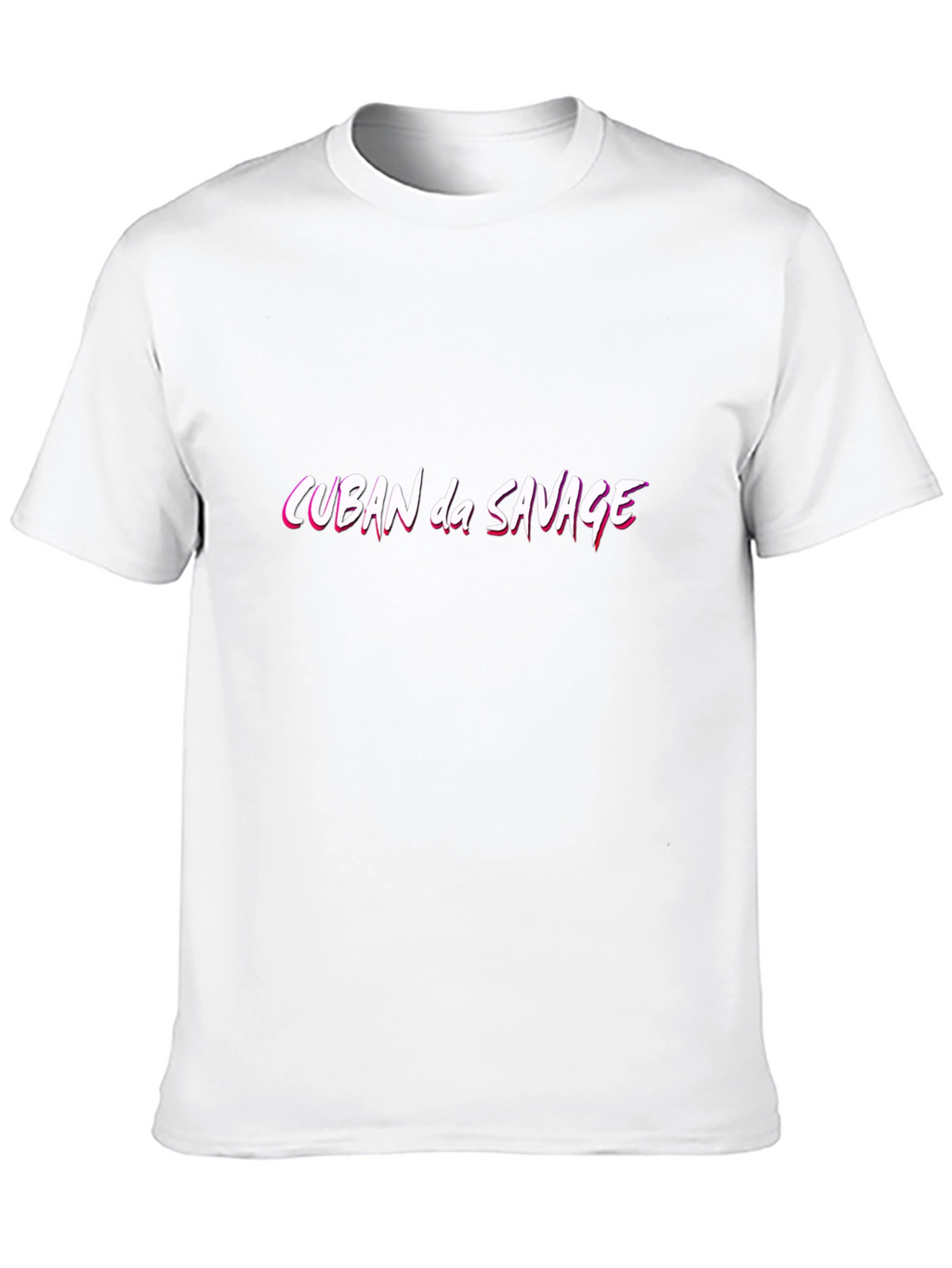 Cuban da Savage Graphic Tee - Stylish Black T-Shirt