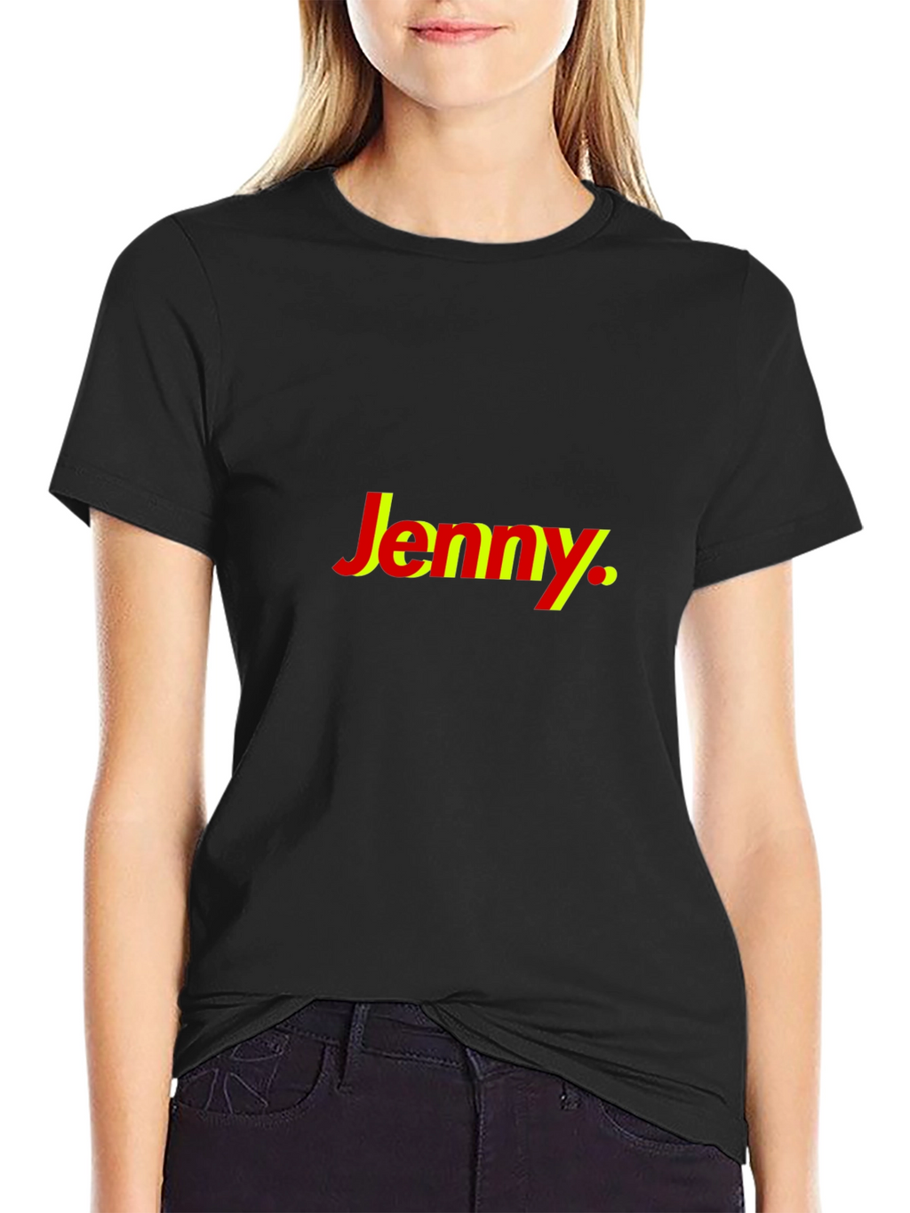 Jenny Graphic Tee - Stylish Cotton Blend