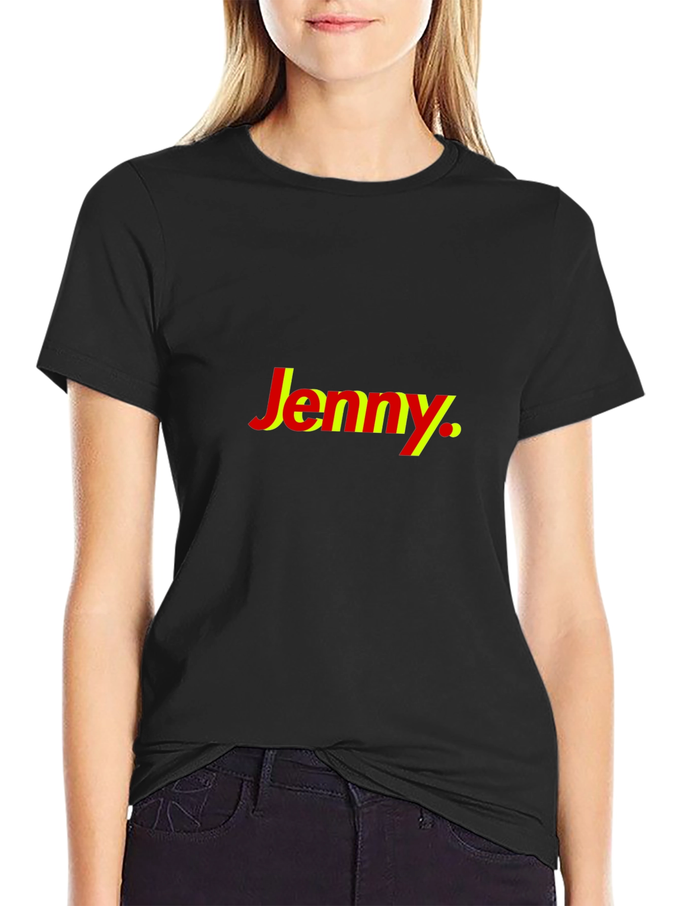 Jenny Graphic Tee - Stylish Cotton Blend