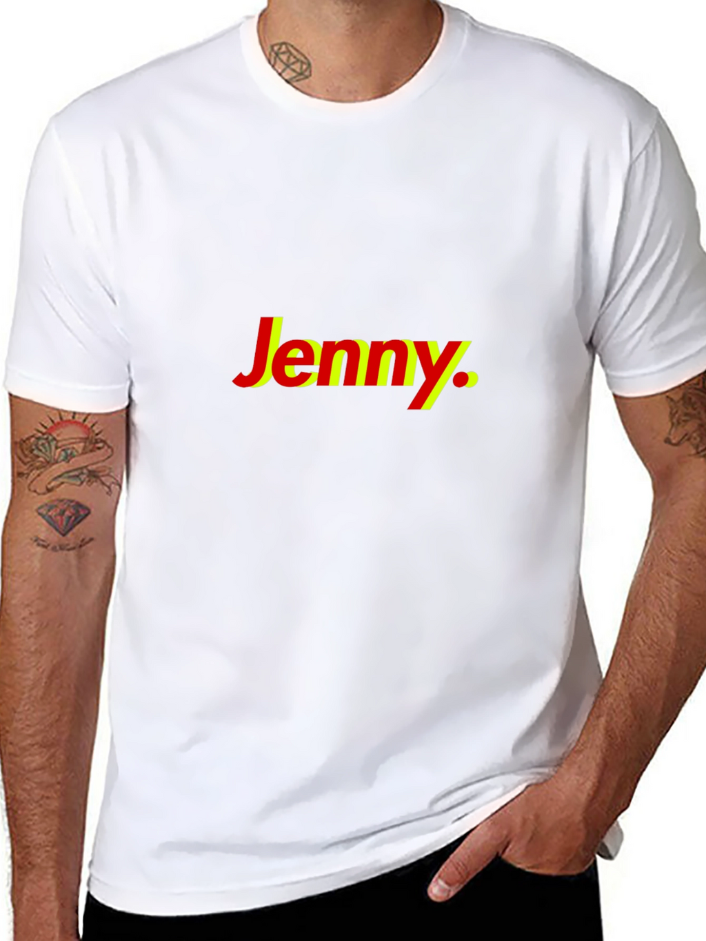 Jenny Graphic Tee - Stylish Cotton Blend