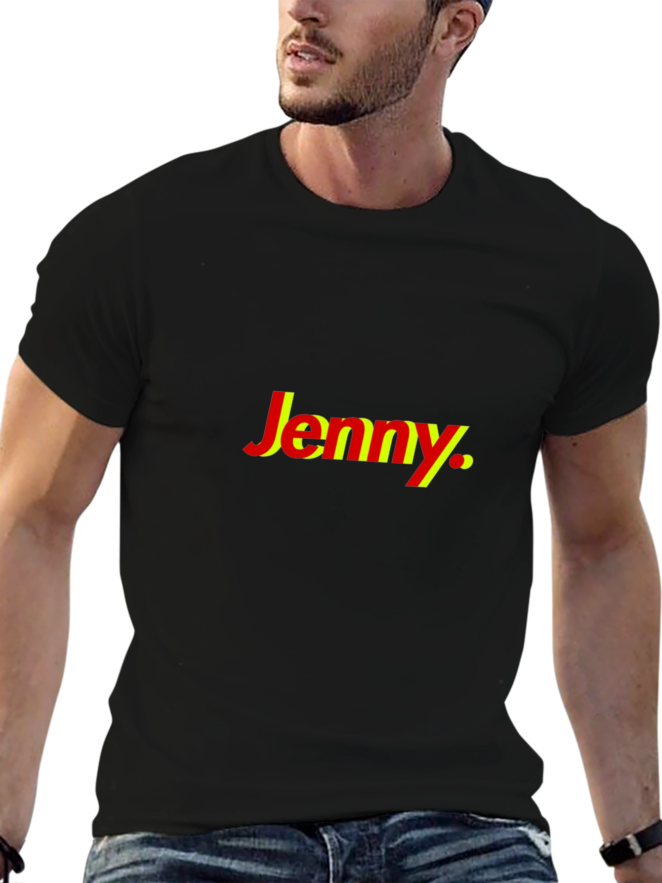 Jenny Graphic Tee - Stylish Cotton Blend