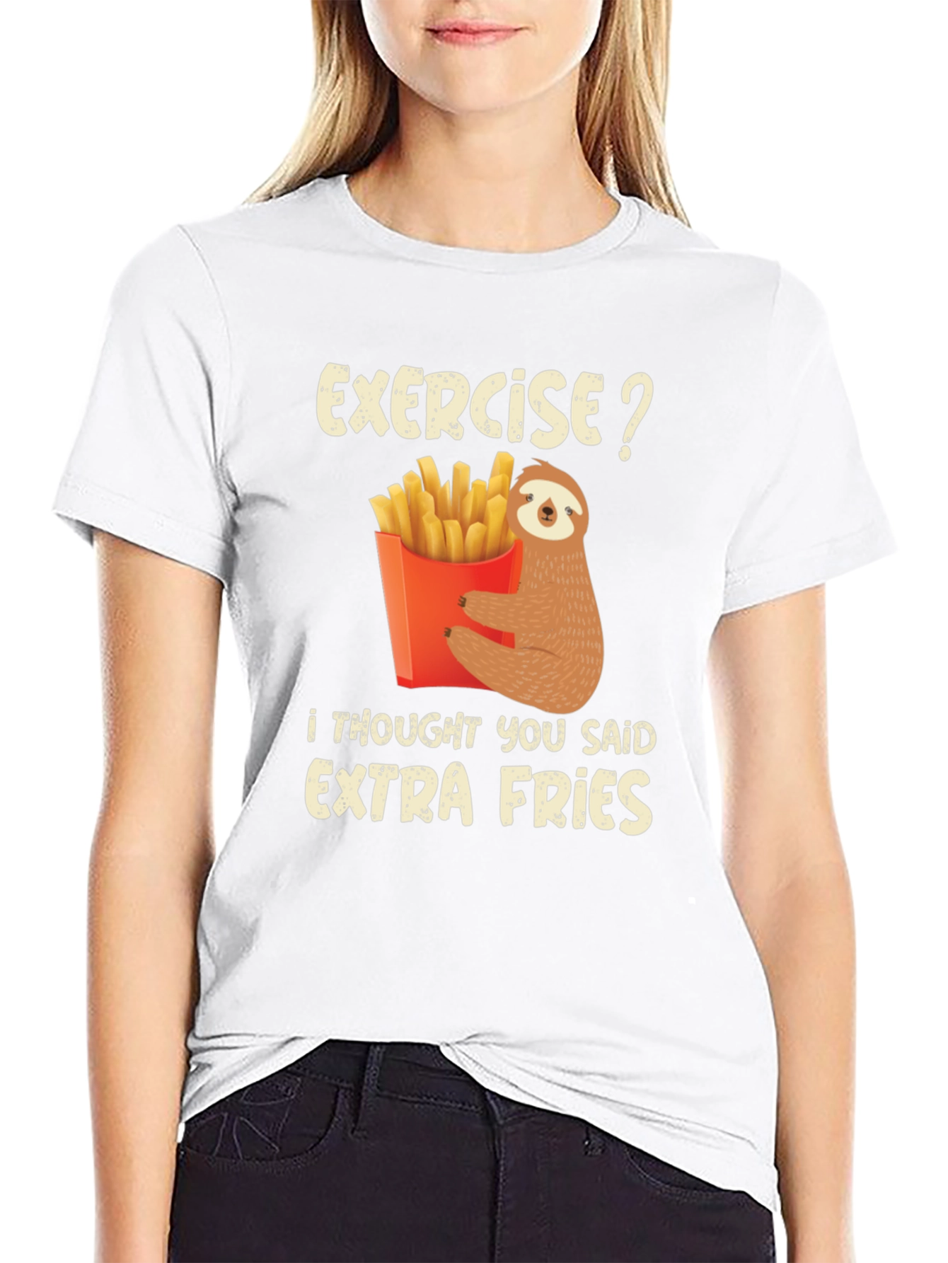Sloth Extra Fries Graphic Tee