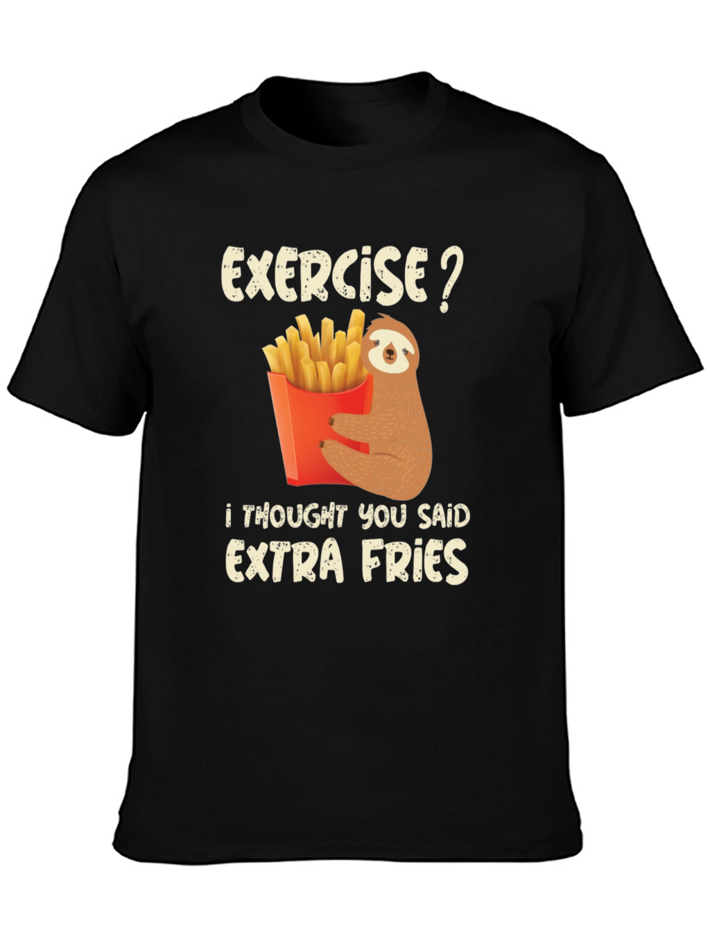 Sloth Extra Fries Graphic Tee