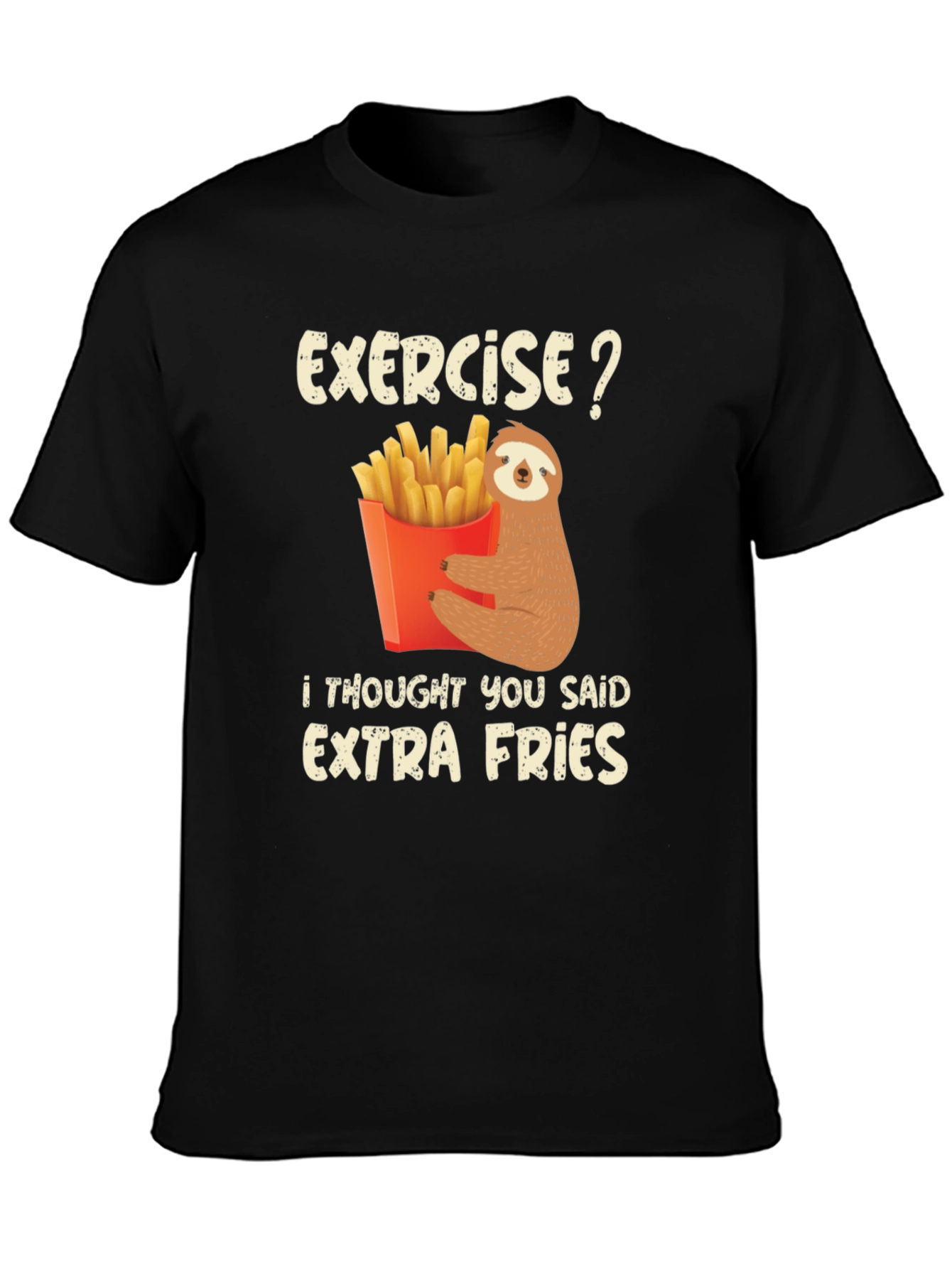 Sloth Extra Fries Graphic Tee