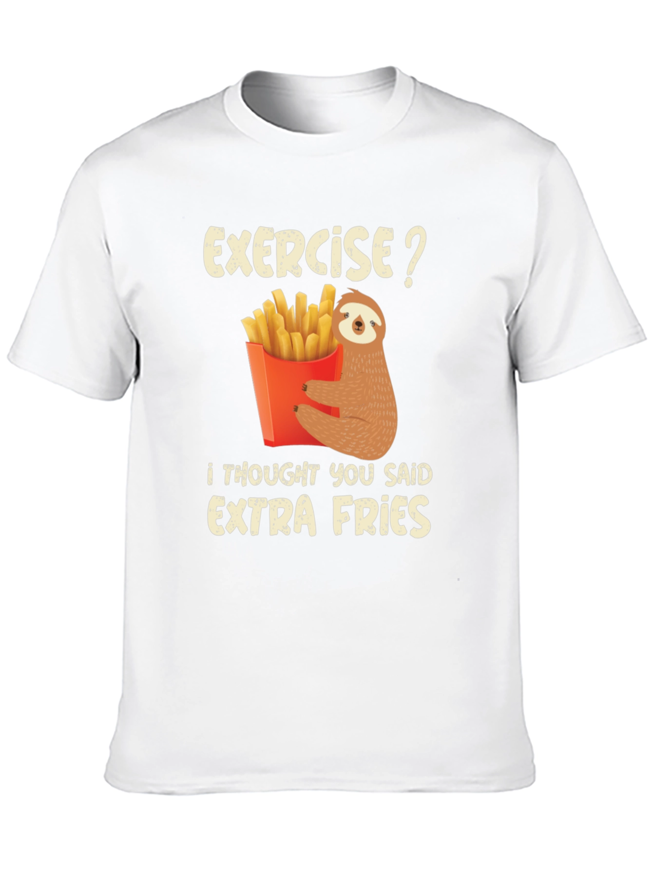 Sloth Extra Fries Graphic Tee