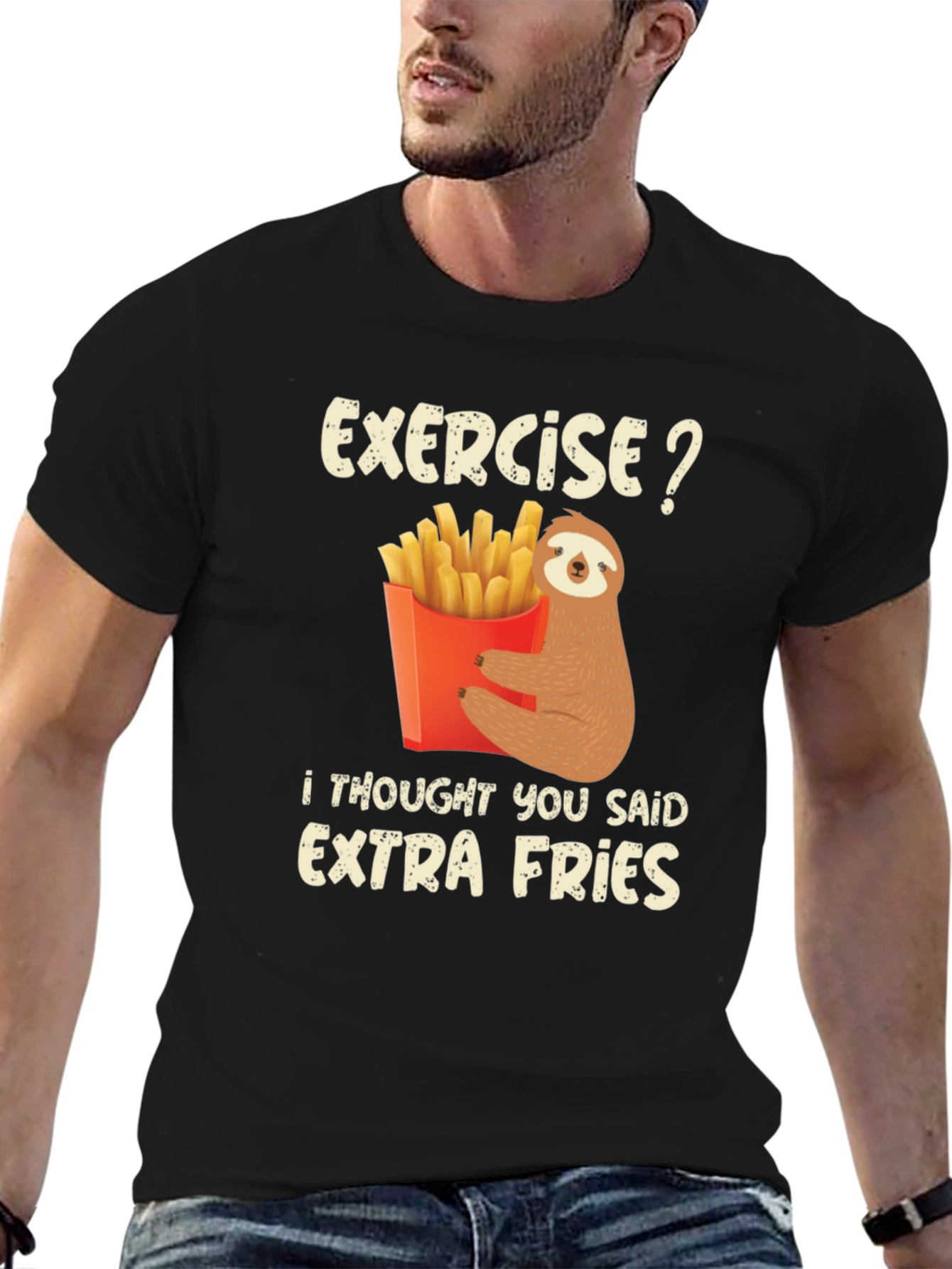 Sloth Extra Fries Graphic Tee
