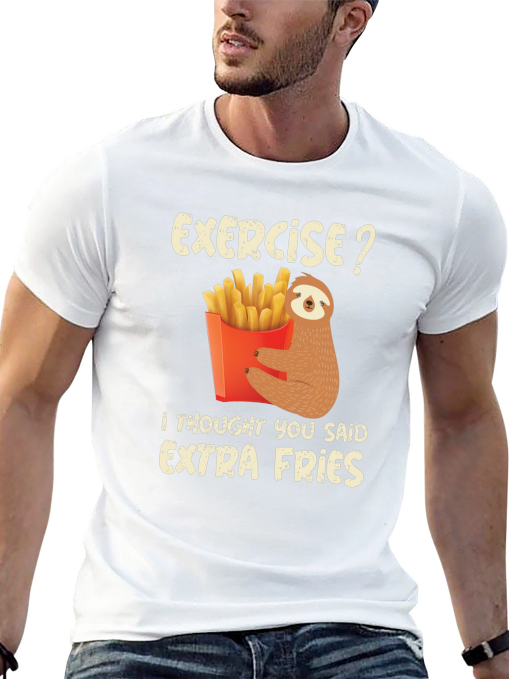 Sloth Extra Fries Graphic Tee
