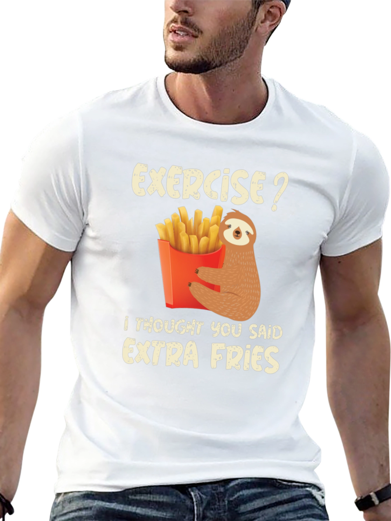 Sloth Extra Fries Graphic Tee