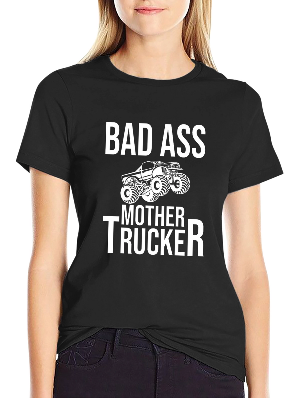 Bad Ass Mother Trucker Graphic T-Shirt