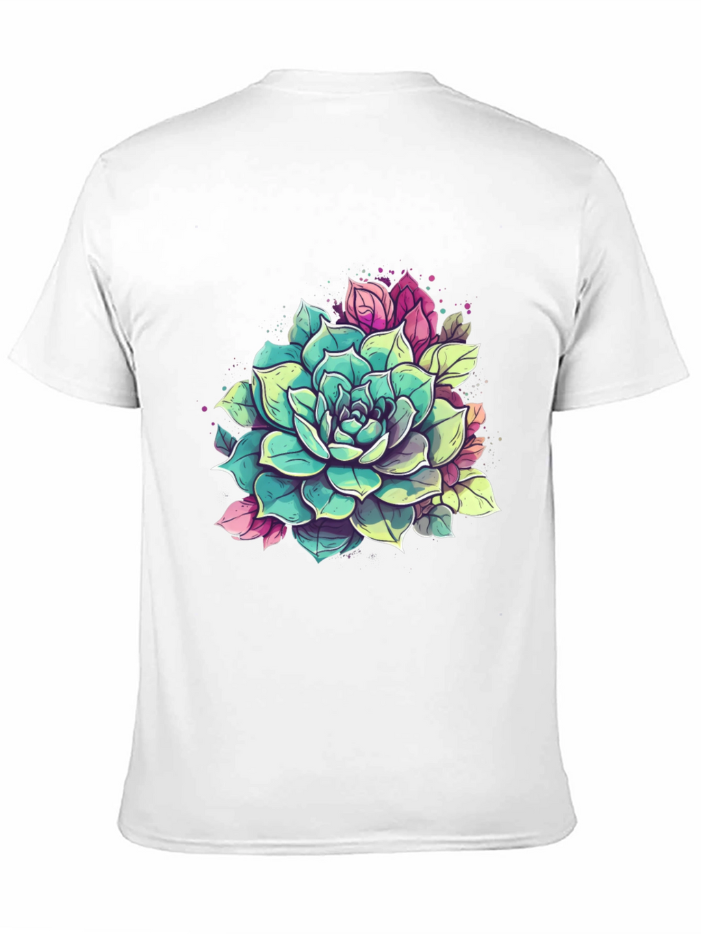 Succulent Graphic Tee - Black Cotton