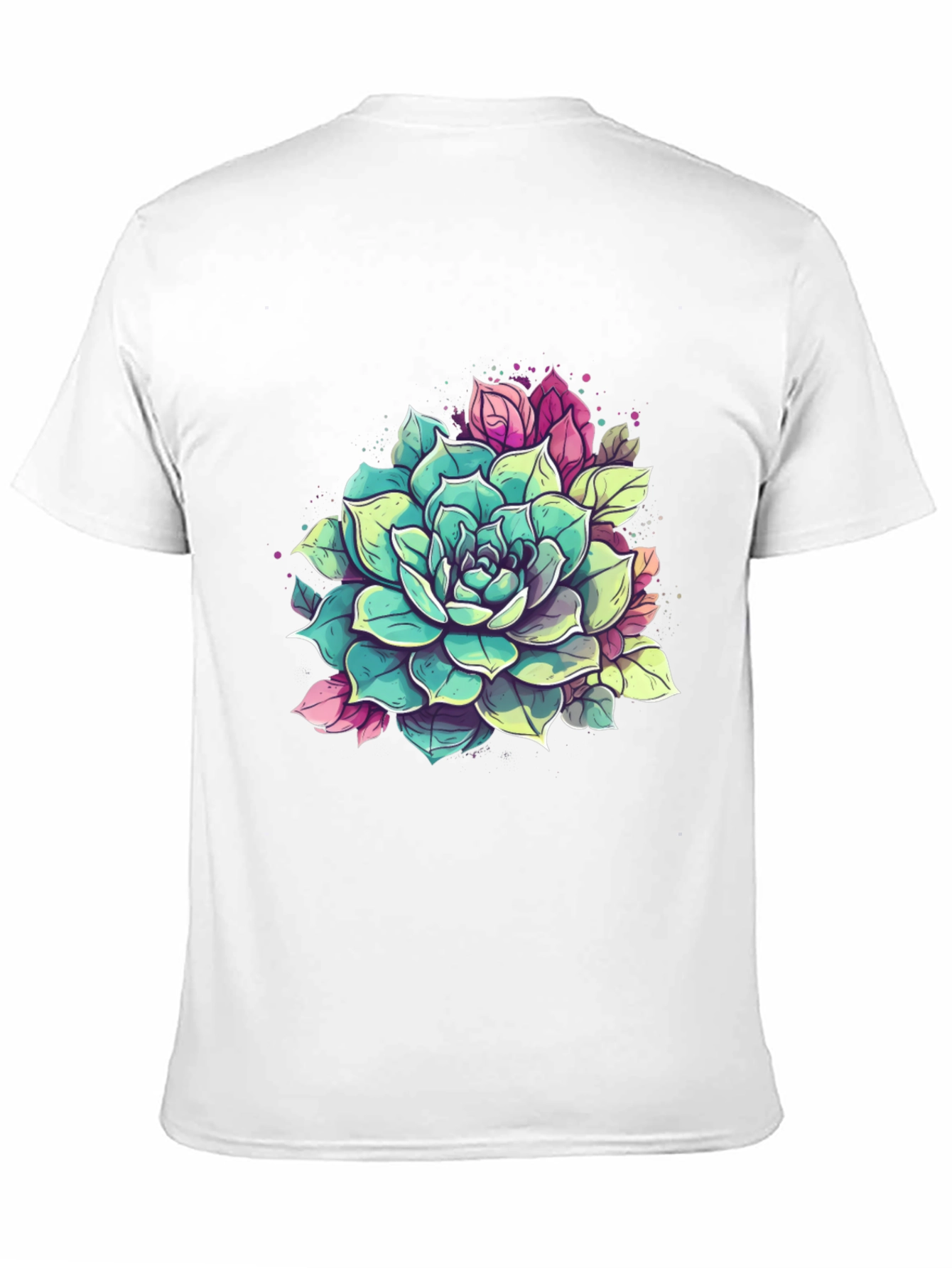Succulent Graphic Tee - Black Cotton
