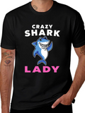 Crazy Shark Lady T-Shirt