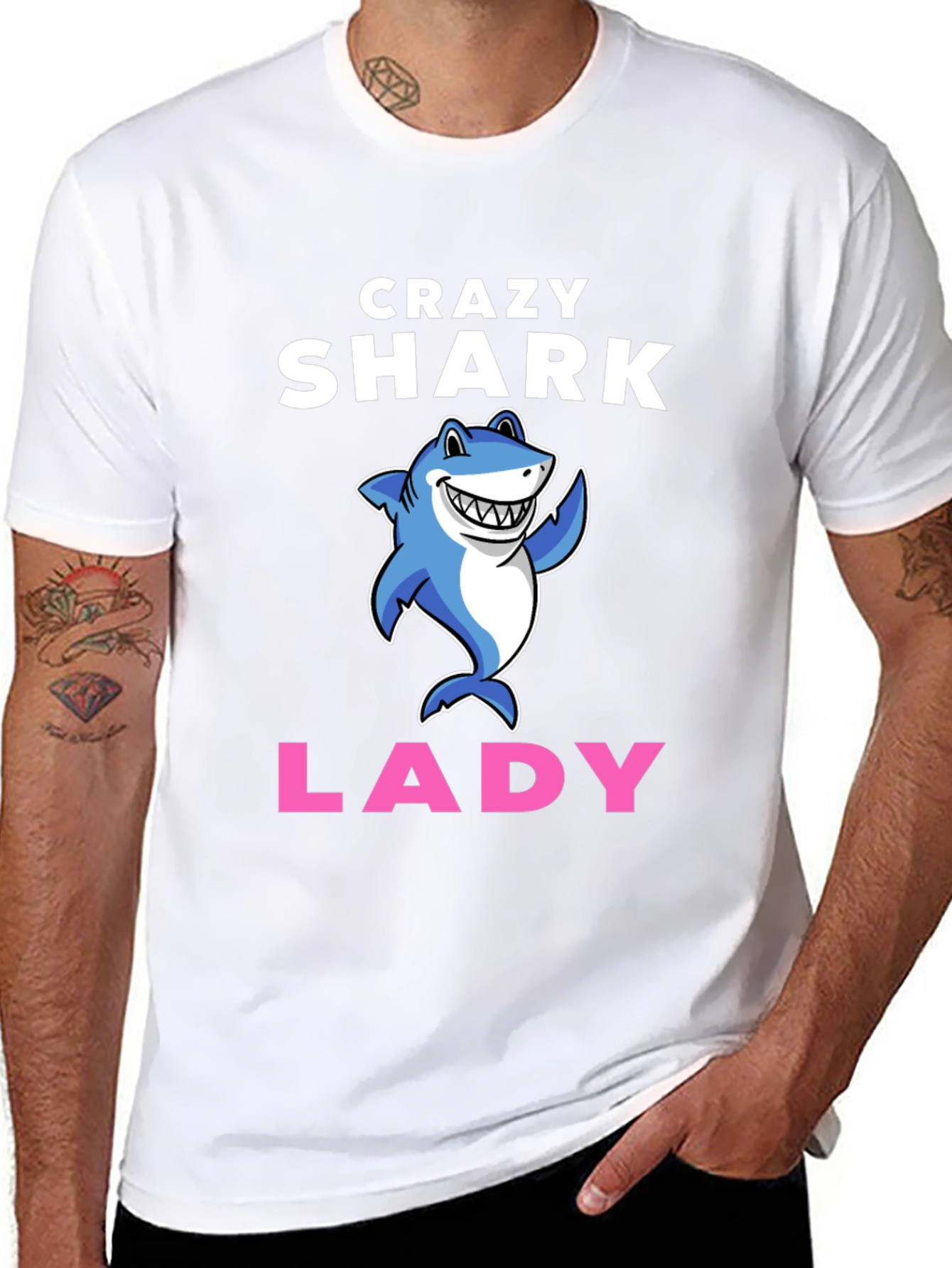 Crazy Shark Lady T-Shirt