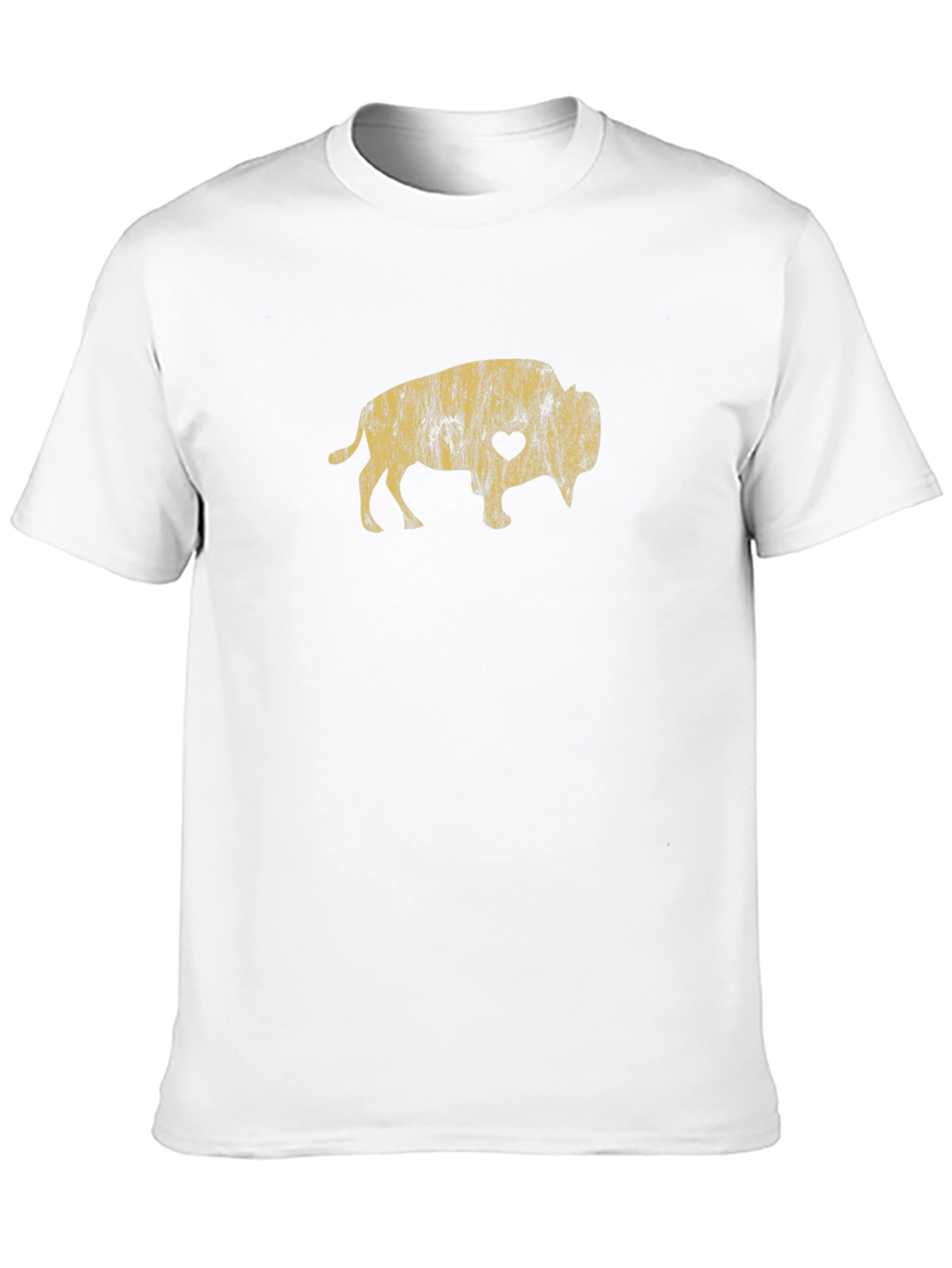 Buffalo Heart Graphic Black T-Shirt