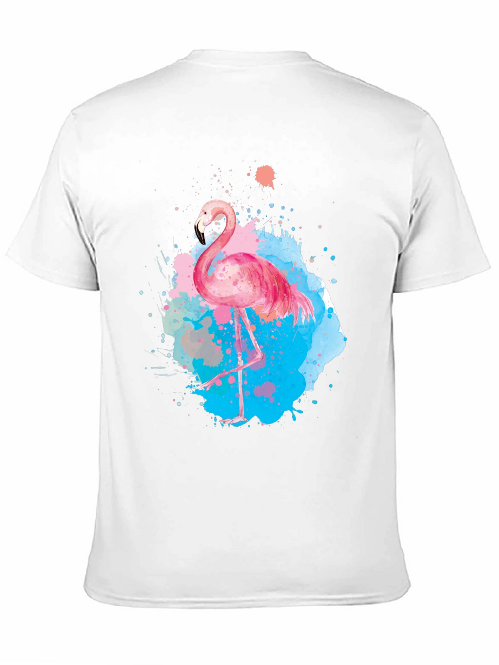 Watercolor Flamingo Graphic T-Shirt