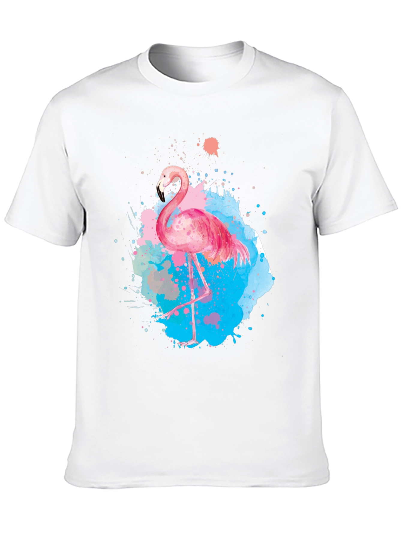 Watercolor Flamingo Graphic T-Shirt