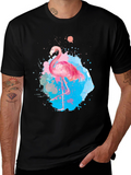 Watercolor Flamingo Graphic T-Shirt