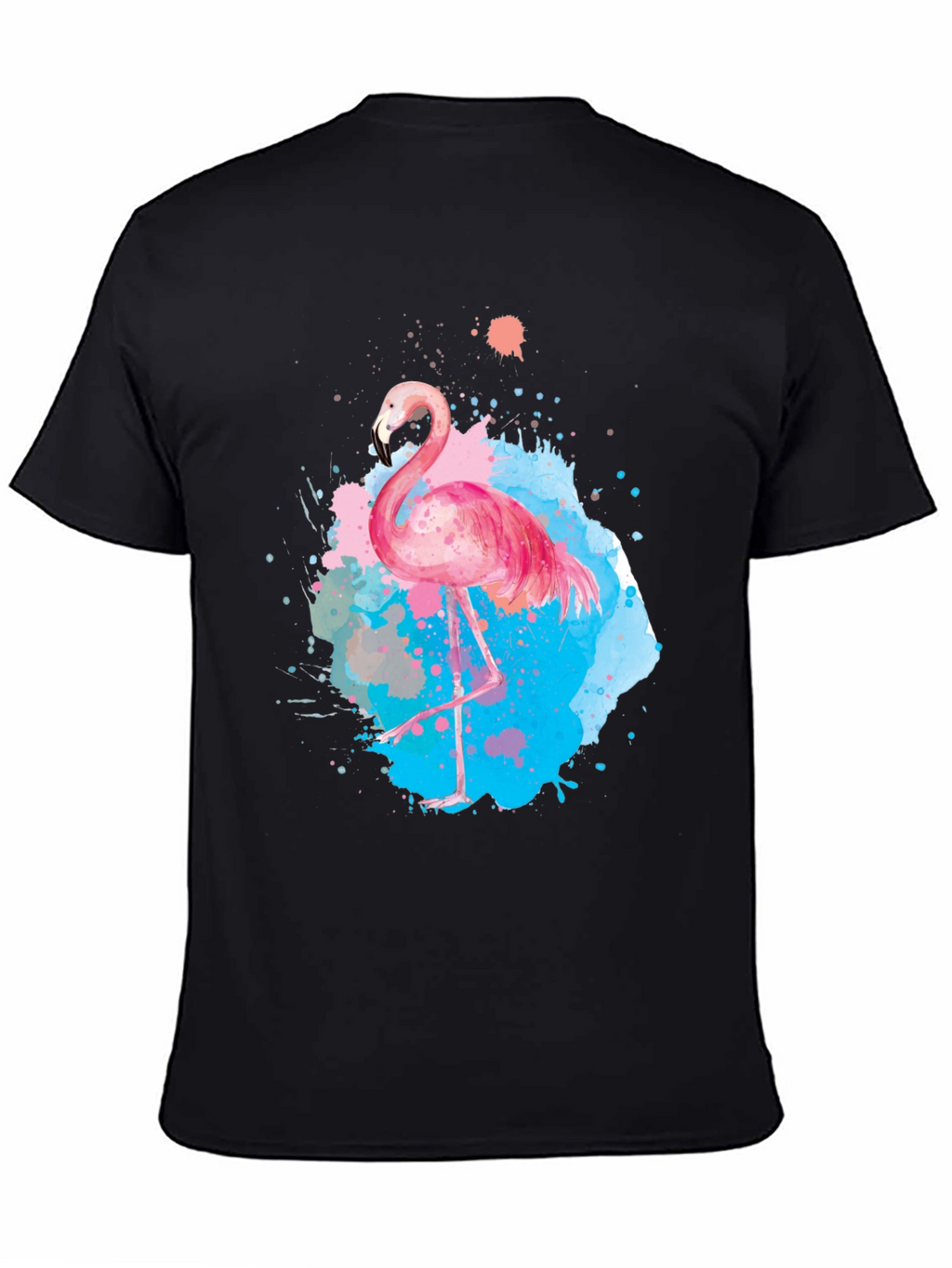 Watercolor Flamingo Graphic T-Shirt