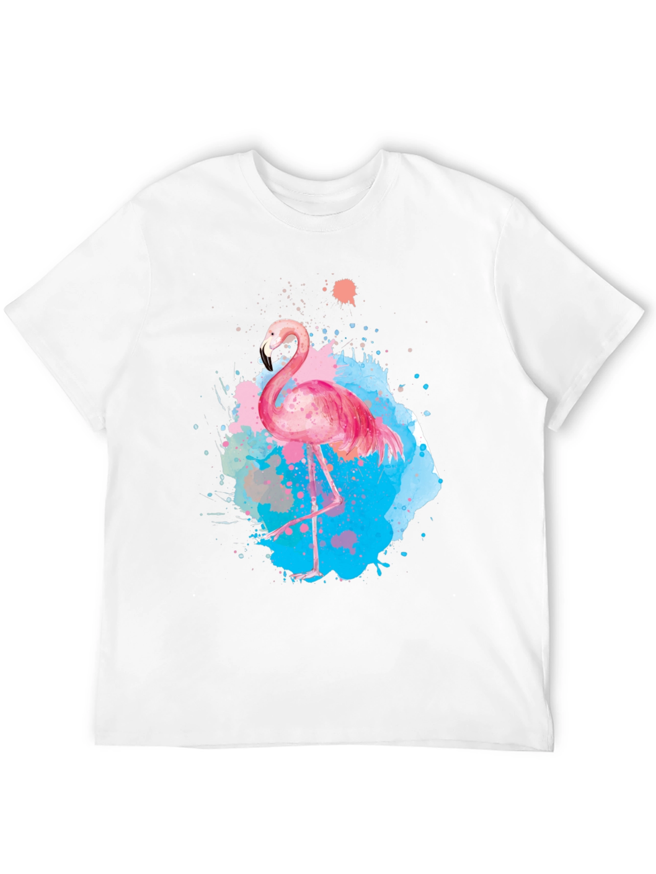 Watercolor Flamingo Graphic T-Shirt