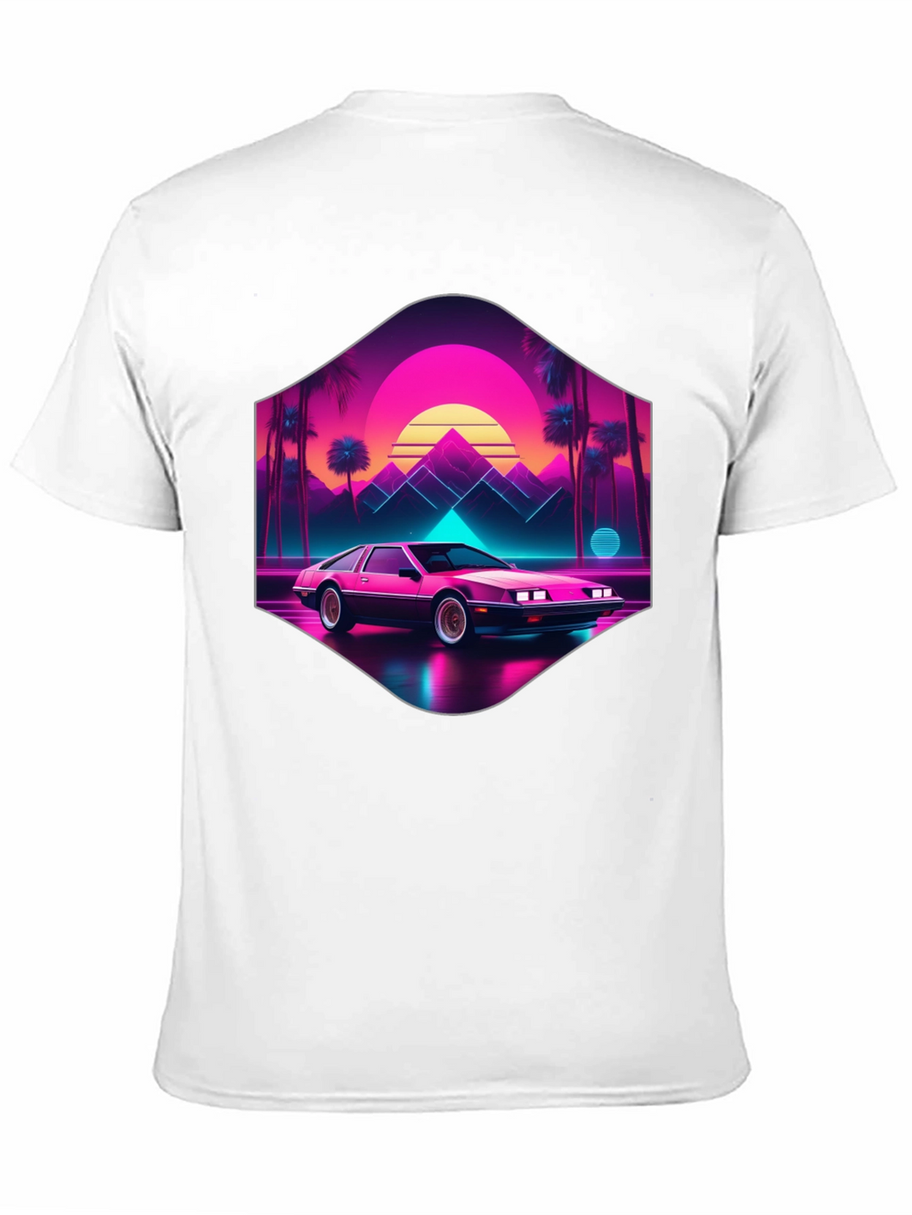 Retro Wave Car T-Shirt: 80s Style Synthwave Tee