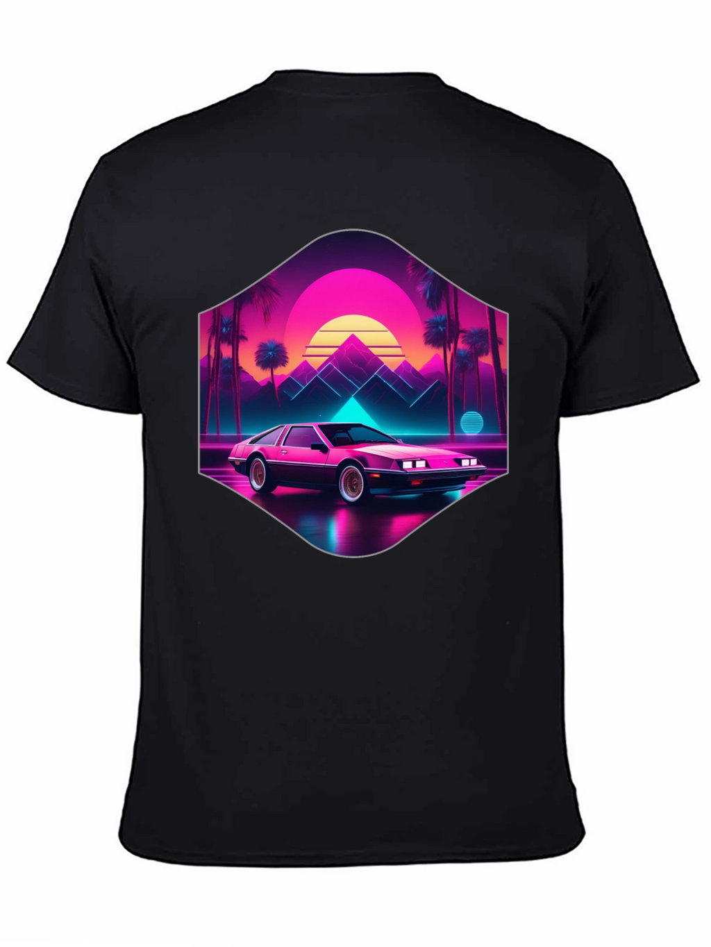 Retro Wave Car T-Shirt: 80s Style Synthwave Tee
