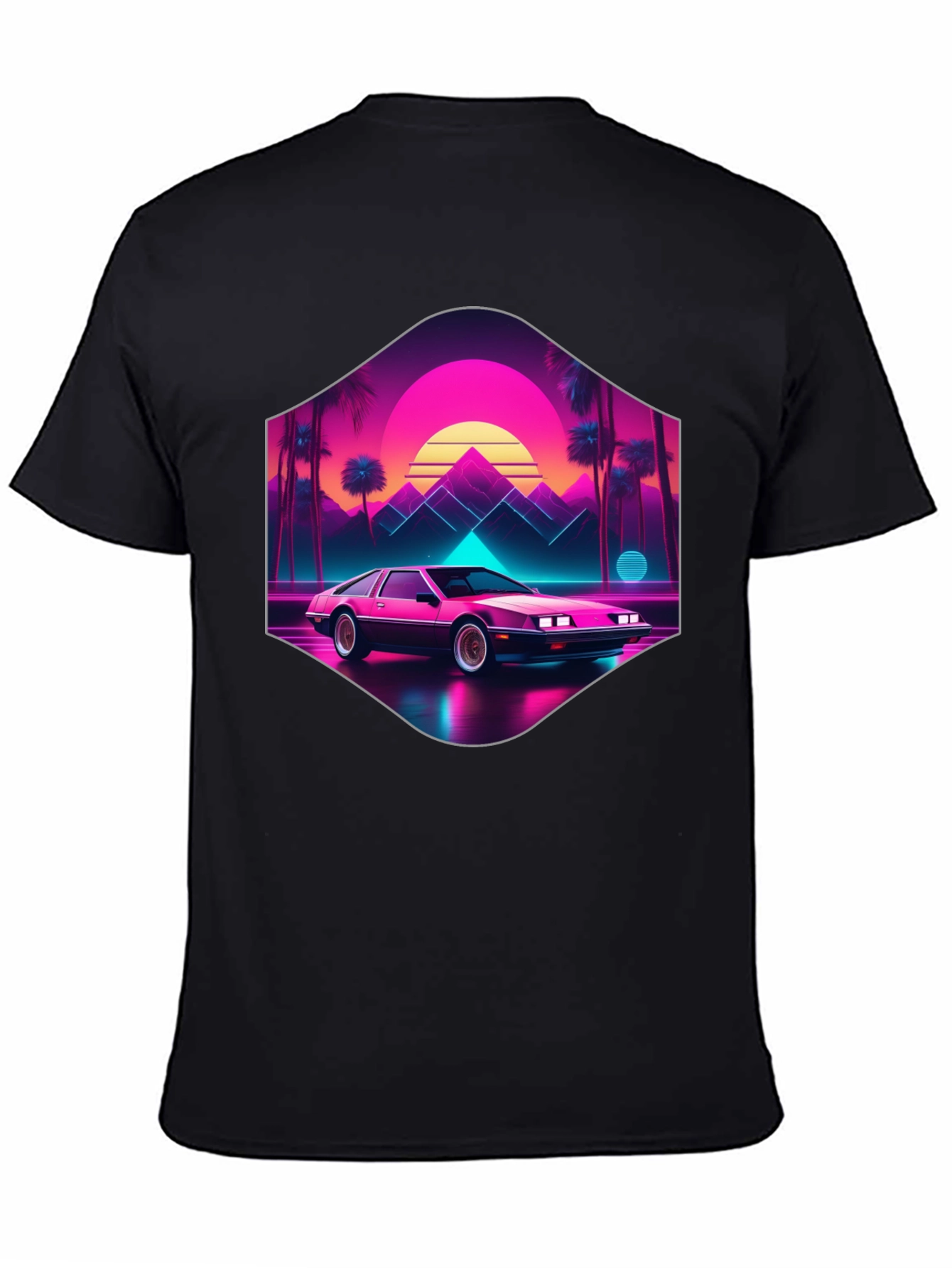 Retro Wave Car T-Shirt: 80s Style Synthwave Tee