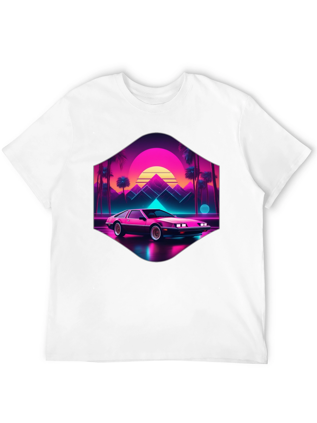 Retro Wave Car T-Shirt: 80s Style Synthwave Tee