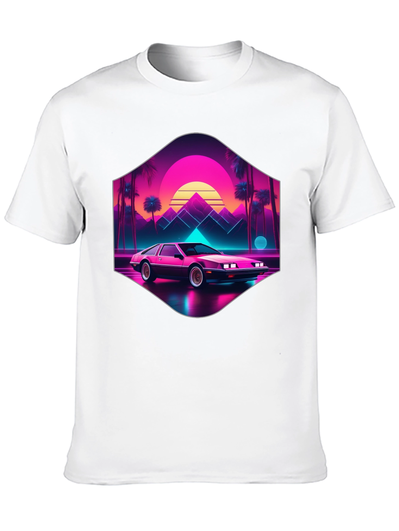 Retro Wave Car T-Shirt: 80s Style Synthwave Tee