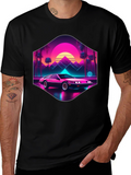 Retro Wave Car T-Shirt: 80s Style Synthwave Tee