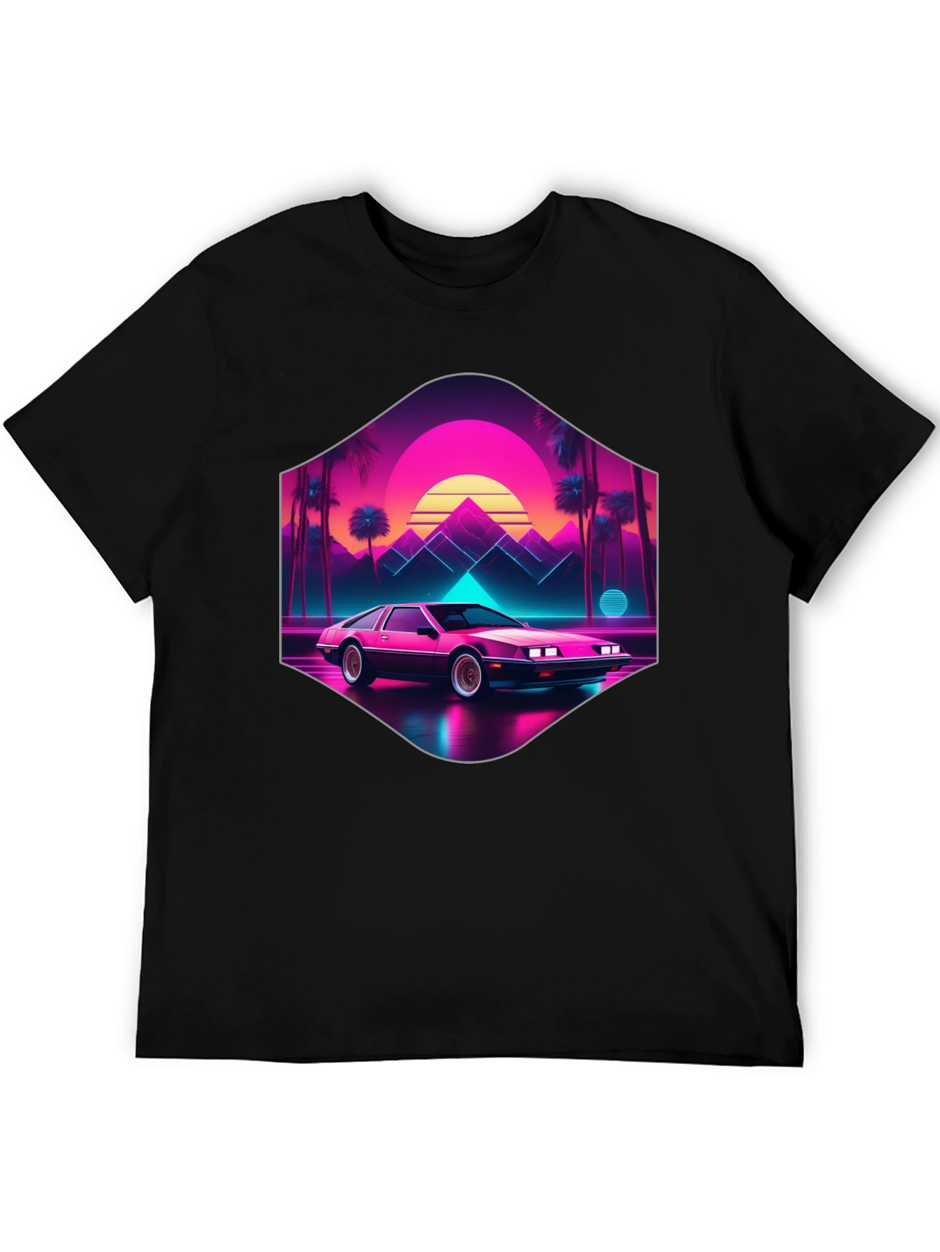 Retro Wave Car T-Shirt: 80s Style Synthwave Tee