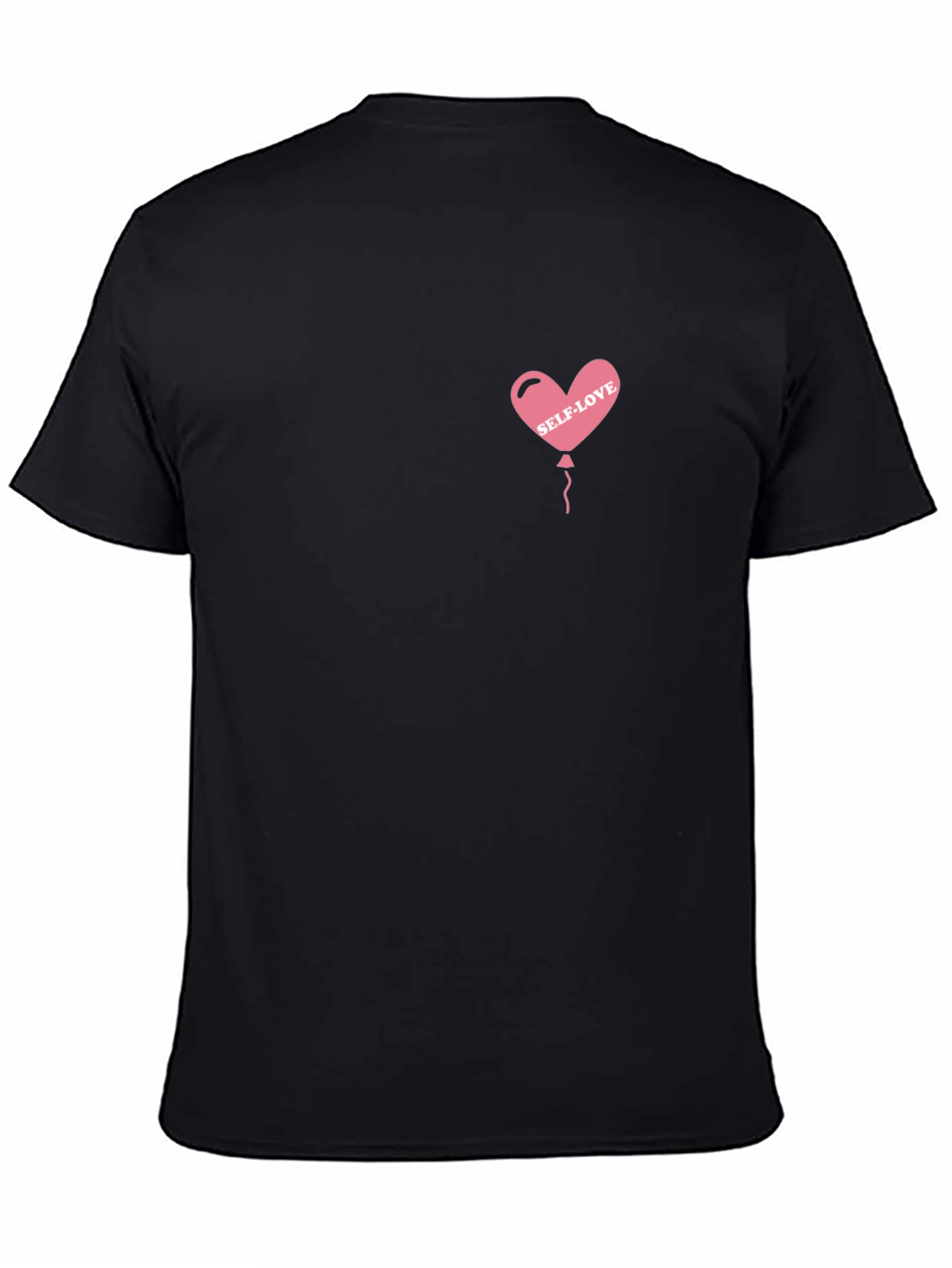 Self-Love Heart Balloon Tee - Black T-Shirt