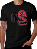 Red Dragon Graphic Black T-Shirt
