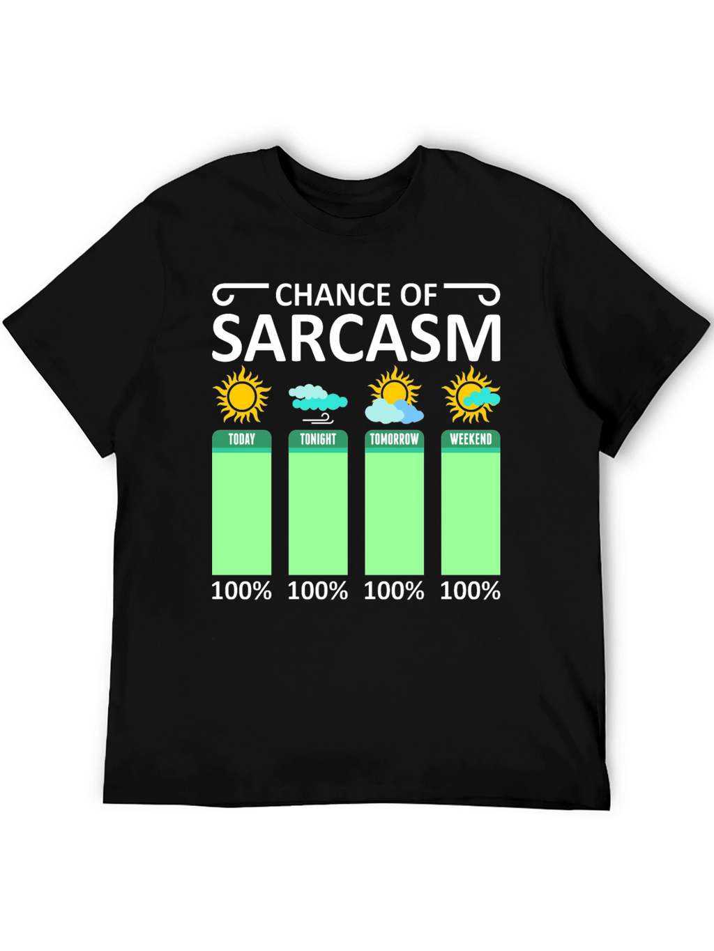 Sarcasm Weather Forecast Graphic Tee
