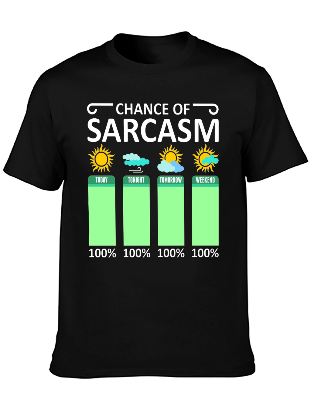 Sarcasm Weather Forecast Graphic Tee