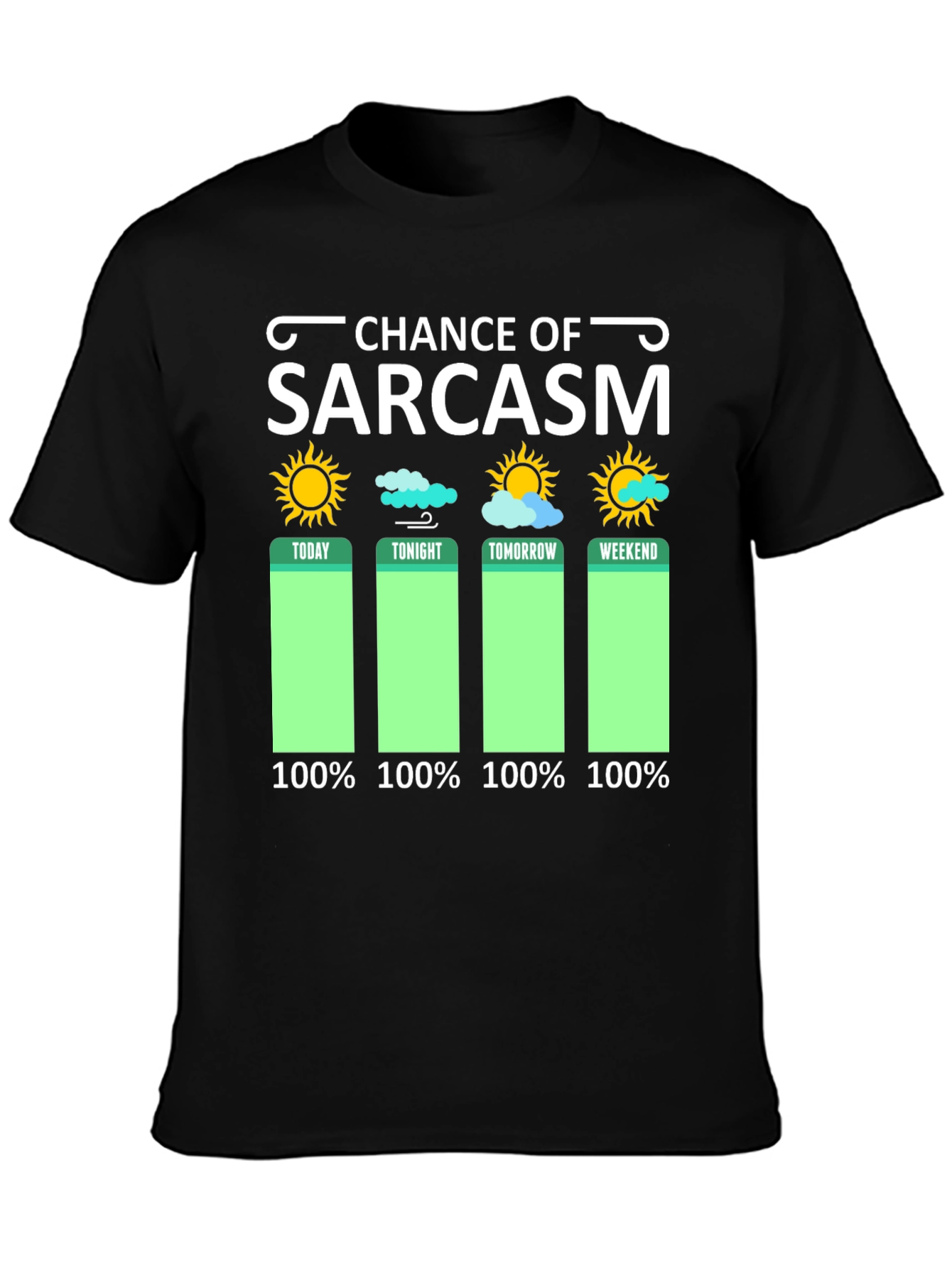 Sarcasm Weather Forecast Graphic Tee