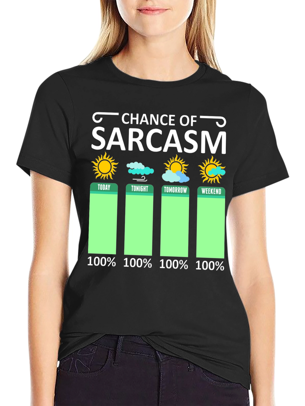 Sarcasm Weather Forecast Graphic Tee