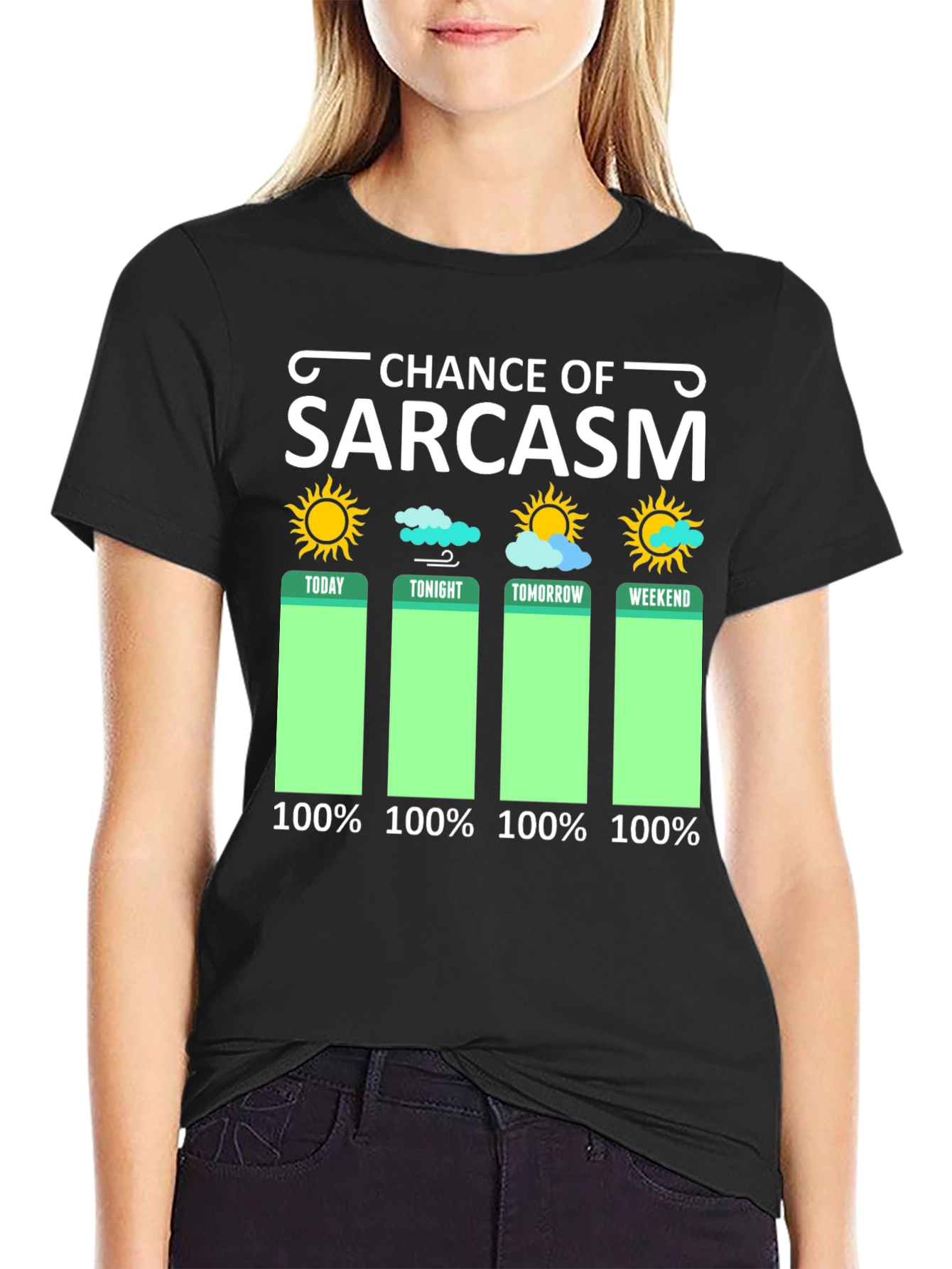Sarcasm Weather Forecast Graphic Tee