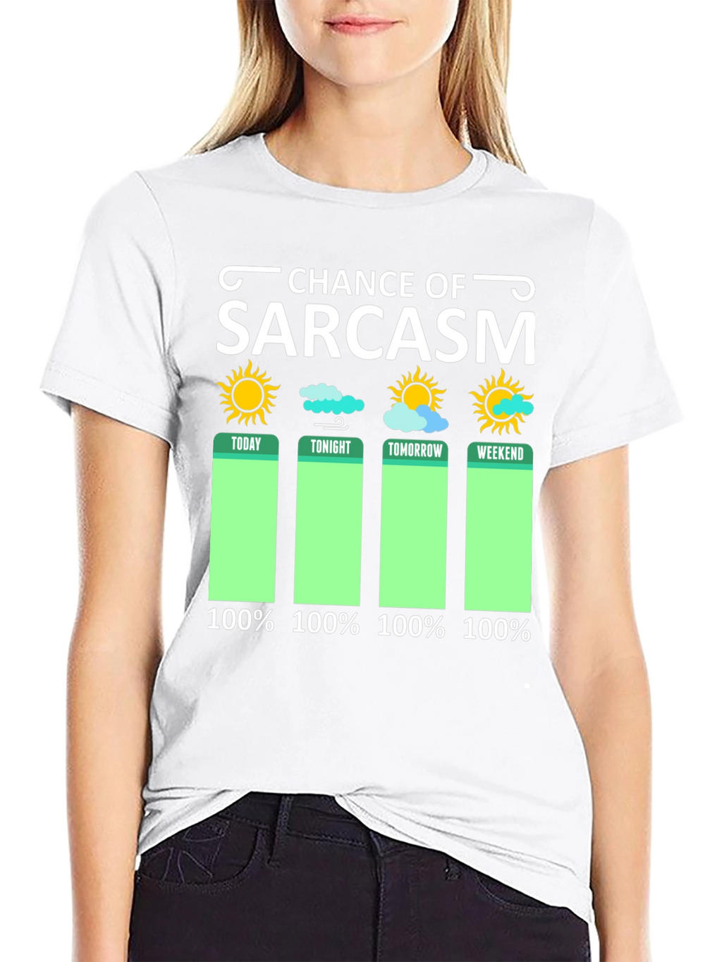 Sarcasm Weather Forecast Graphic Tee