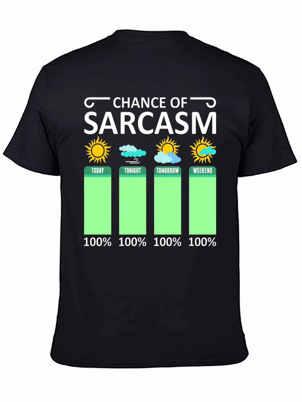 Sarcasm Weather Forecast Graphic Tee