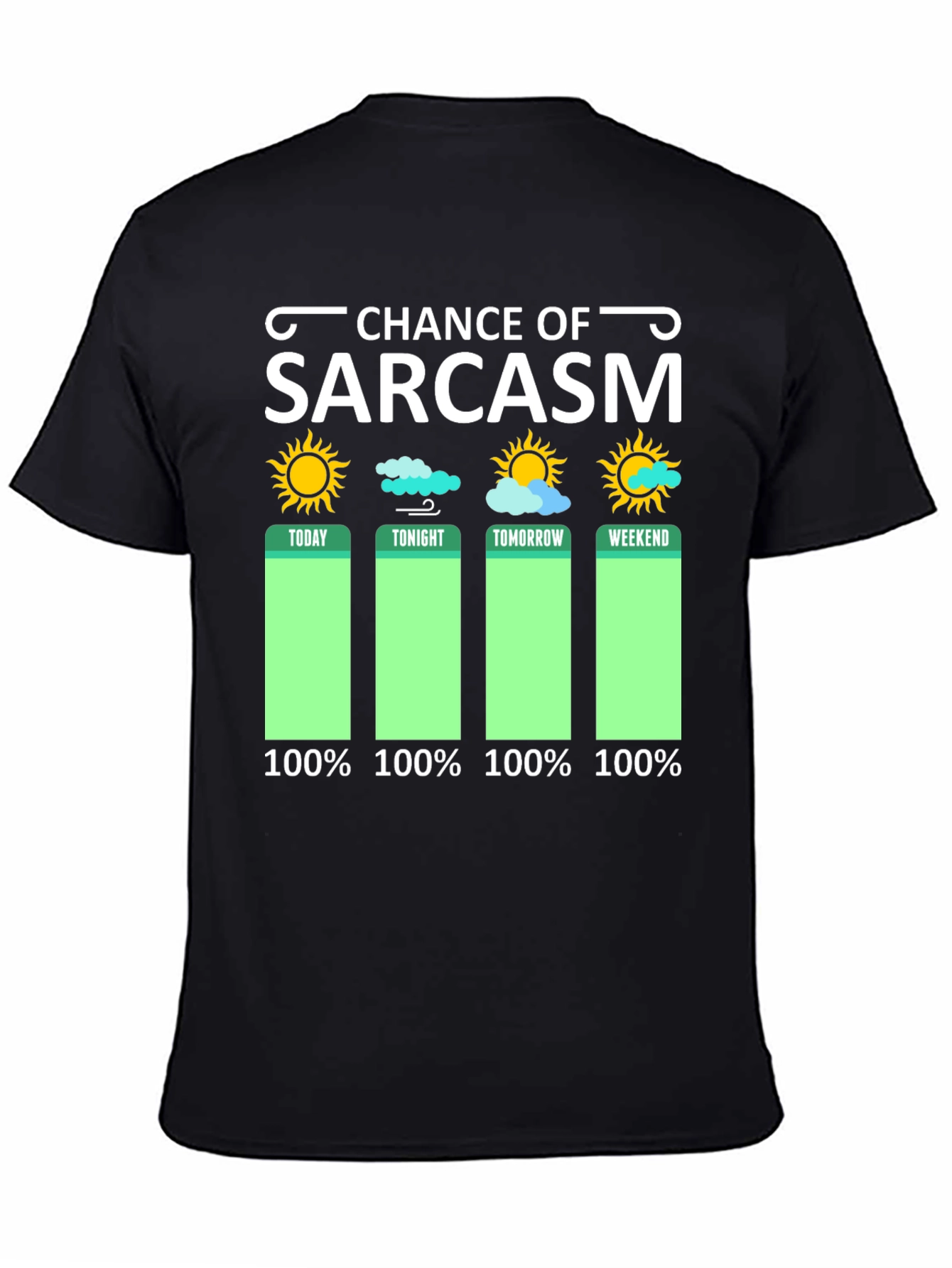 Sarcasm Weather Forecast Graphic Tee