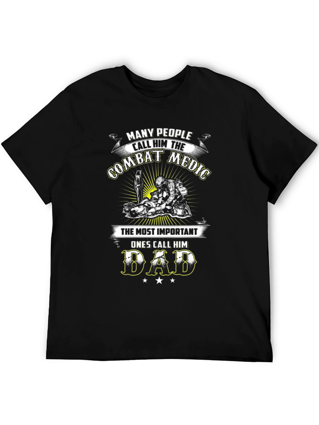 Combat Medic Dad Graphic T-Shirt