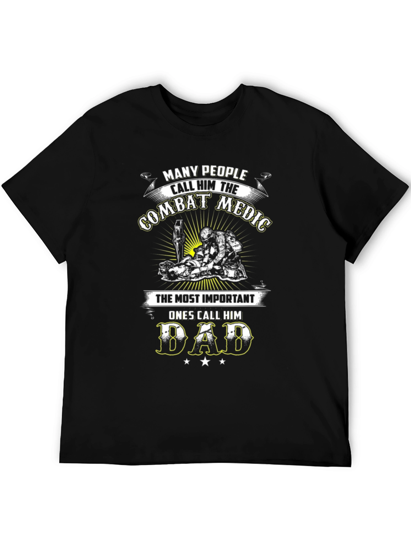 Combat Medic Dad Graphic T-Shirt