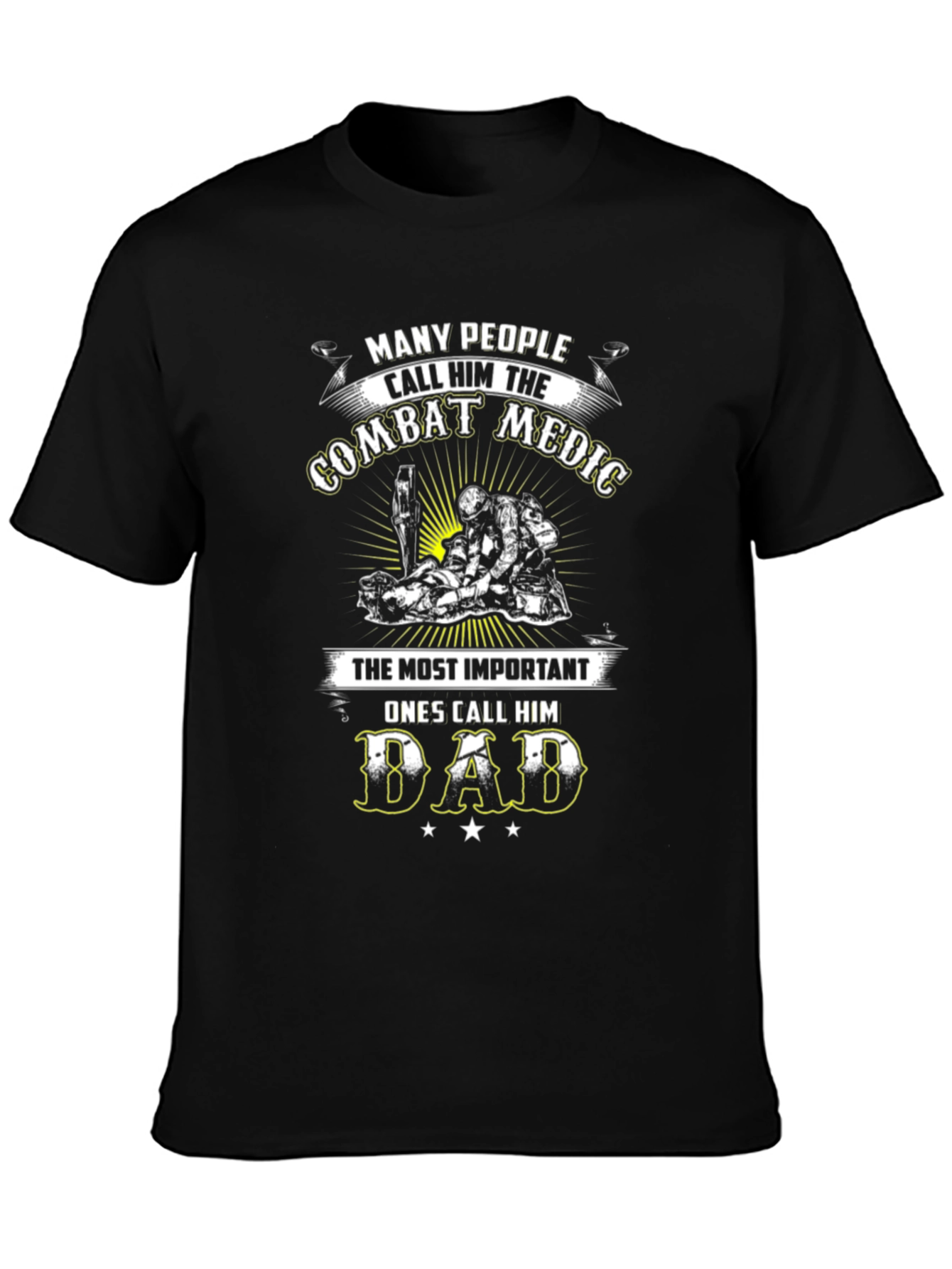 Combat Medic Dad Graphic T-Shirt