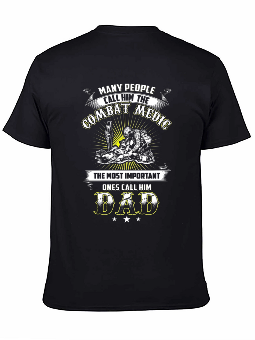 Combat Medic Dad Graphic T-Shirt