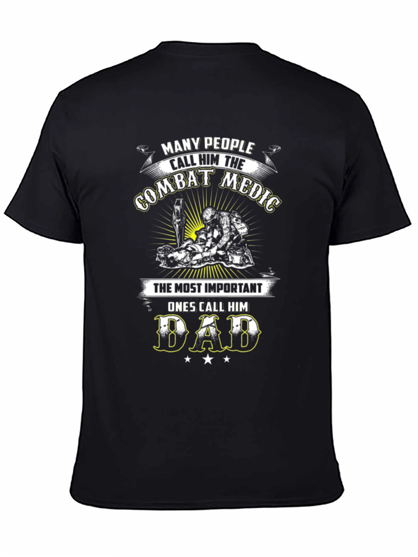 Combat Medic Dad Graphic T-Shirt