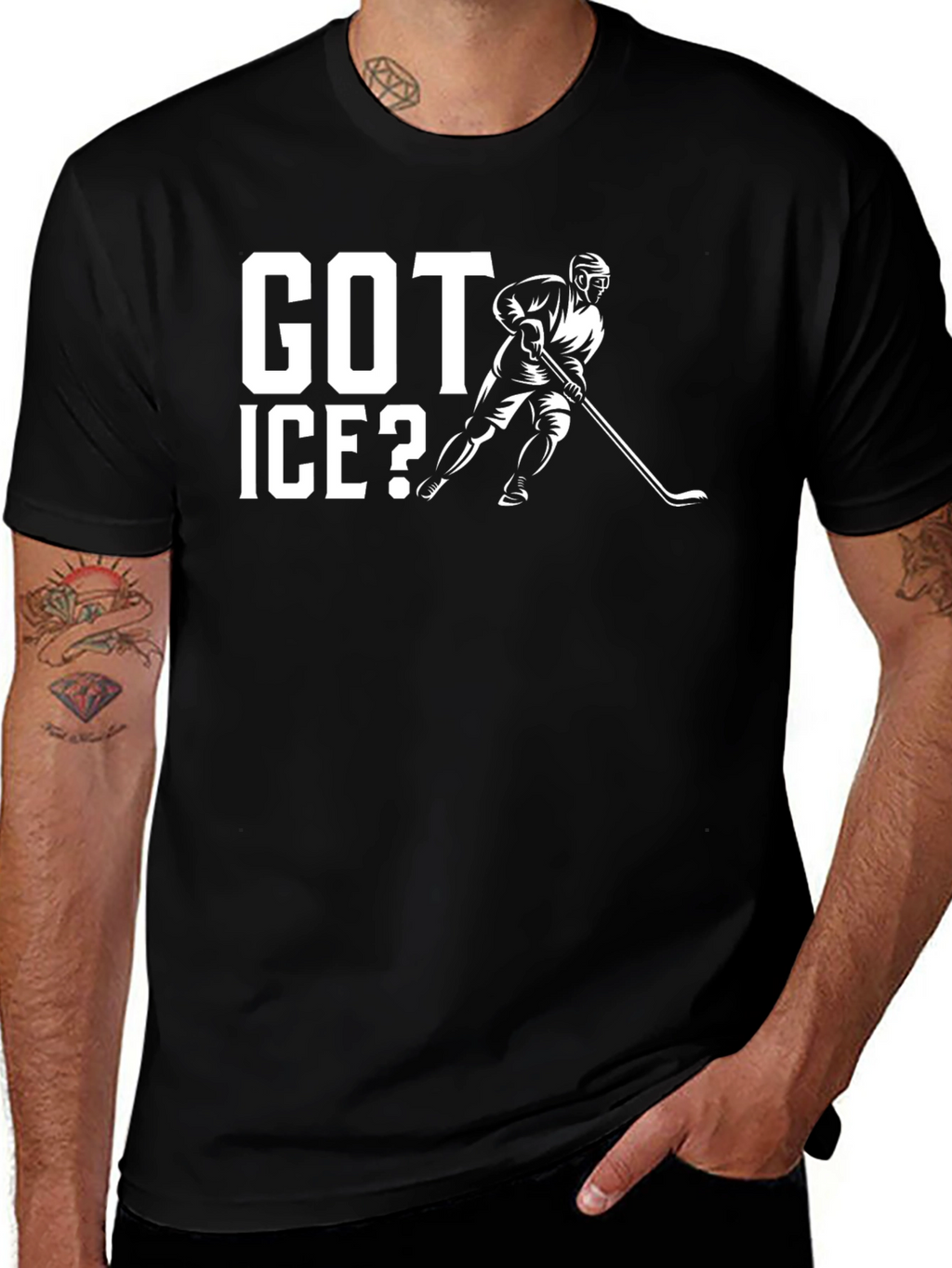 Got Ice? Hockey Graphic T-Shirt